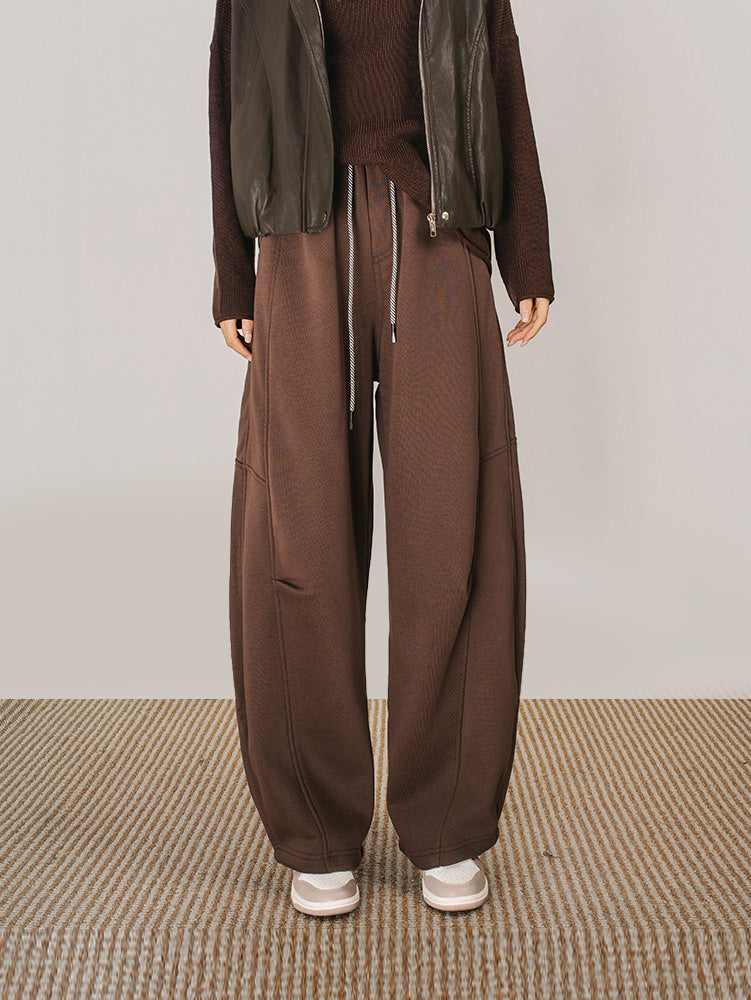 ユニセックス裏ボアカーブパンツ　