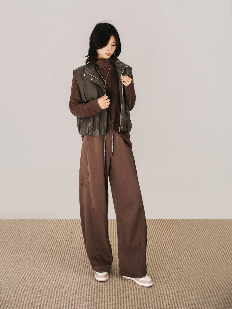 ユニセックス裏ボアカーブパンツ　