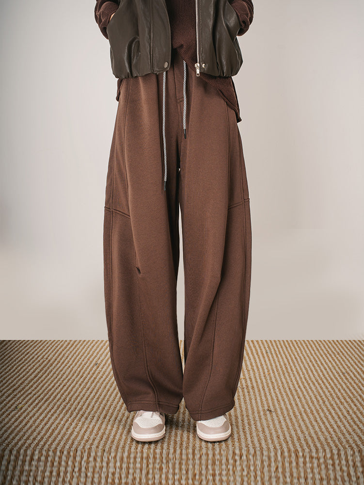 ユニセックス裏ボアカーブパンツ　