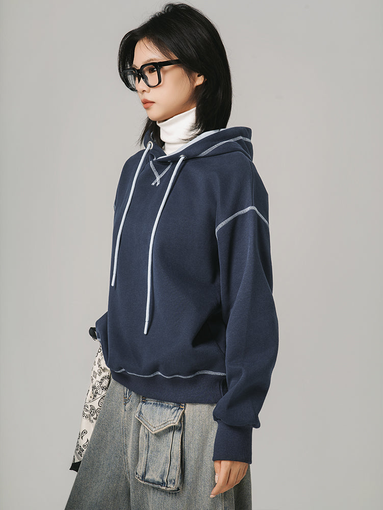 ゆっとりパーカー（ネイビー）