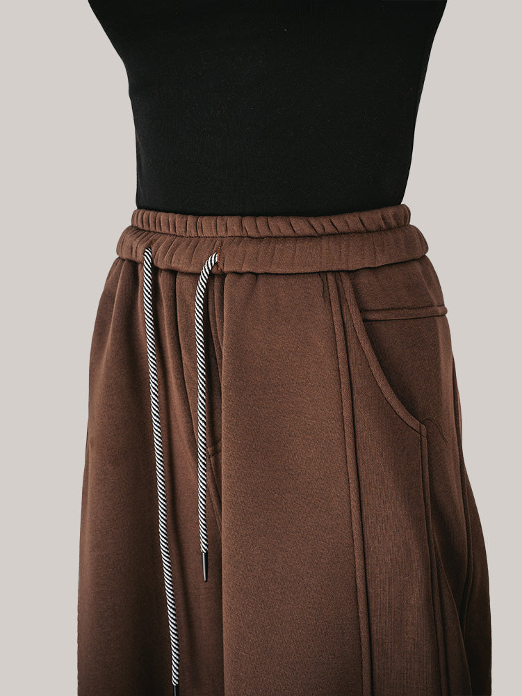 ユニセックス裏ボアカーブパンツ　