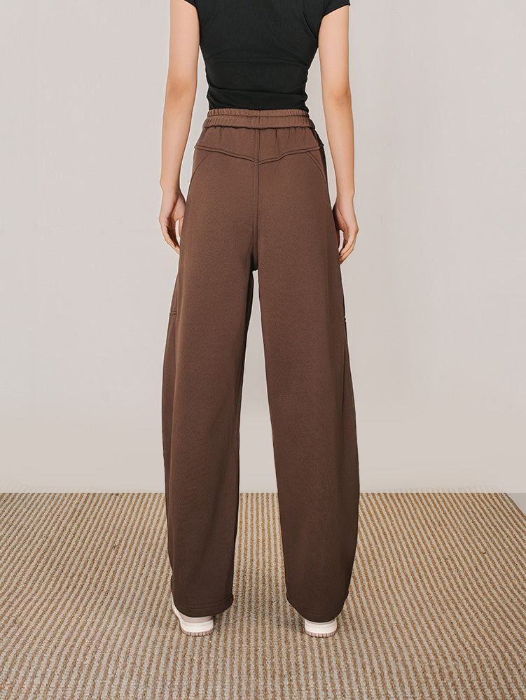 ユニセックス裏ボアカーブパンツ　