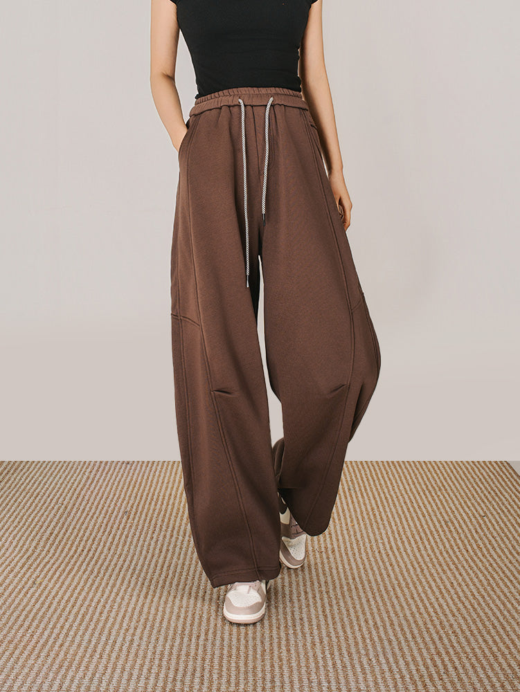 ユニセックス裏ボアカーブパンツ　