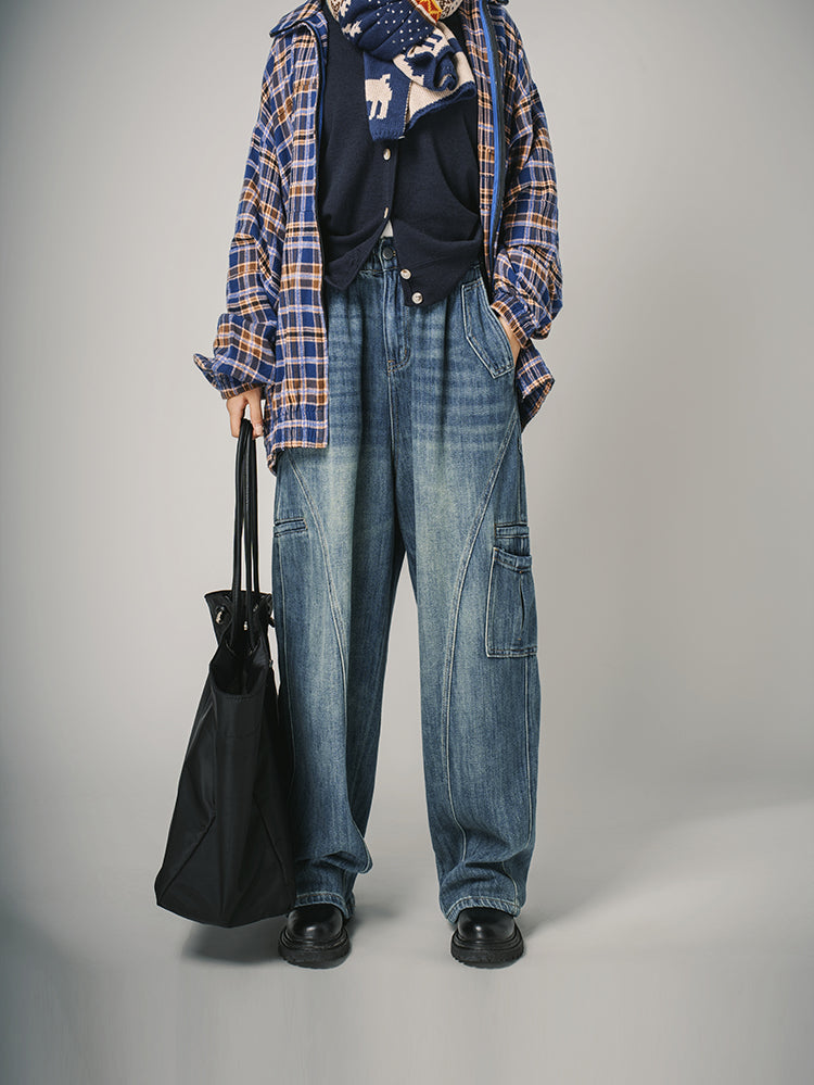 クラシックカーブデニムパンツ