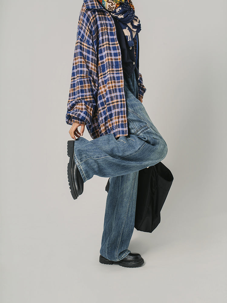 クラシックカーブデニムパンツ