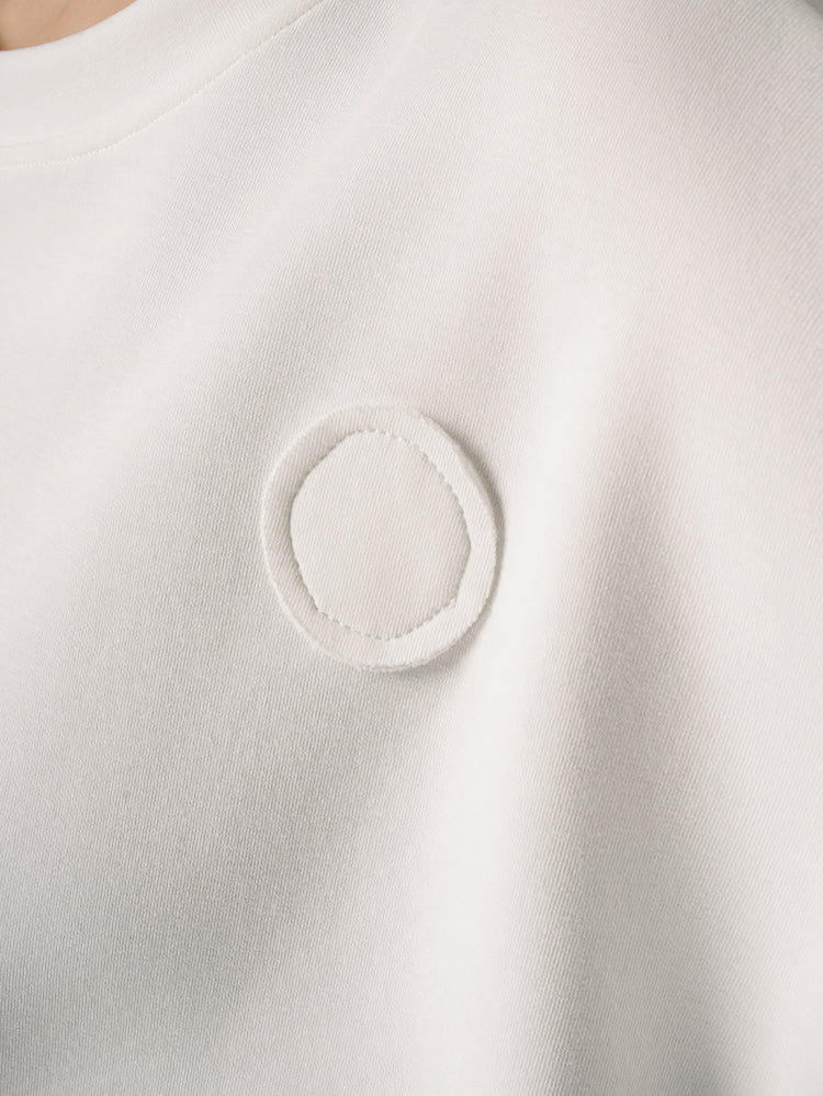 スウェットデザインドローストリングTシャツ