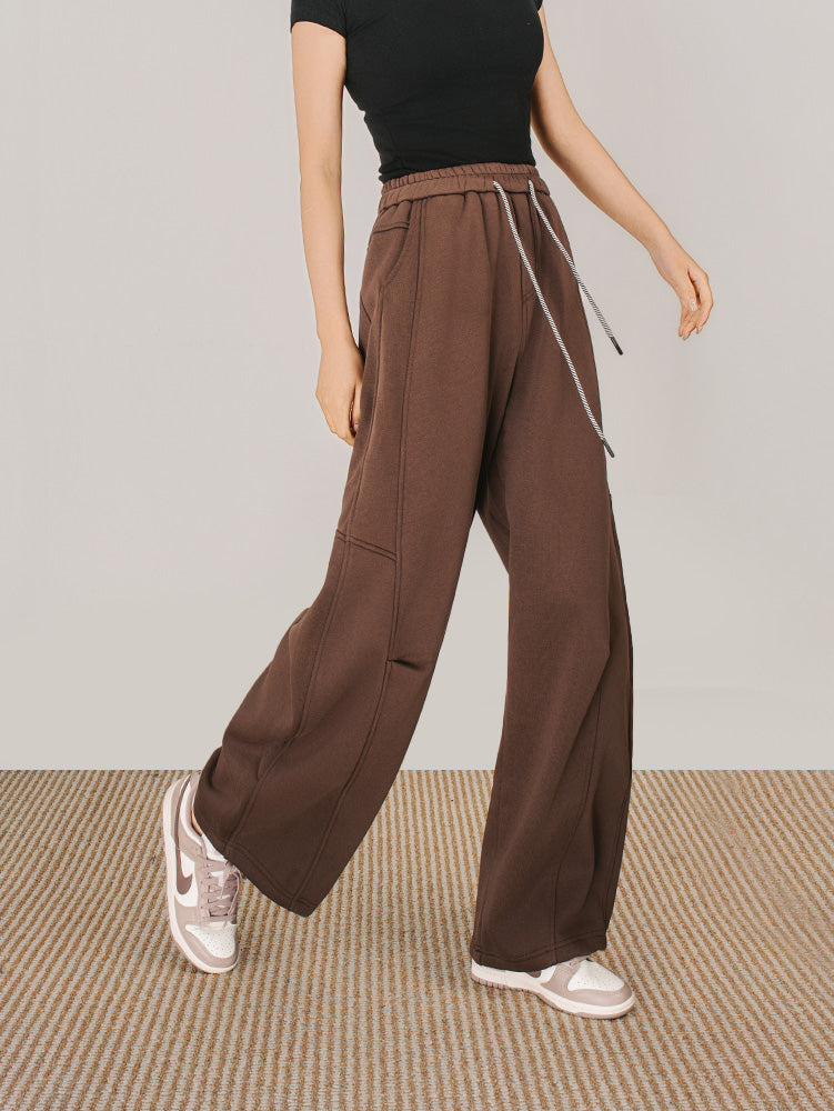 ユニセックス裏ボアカーブパンツ　