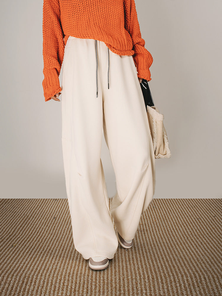 ユニセックス裏ボアカーブパンツ　