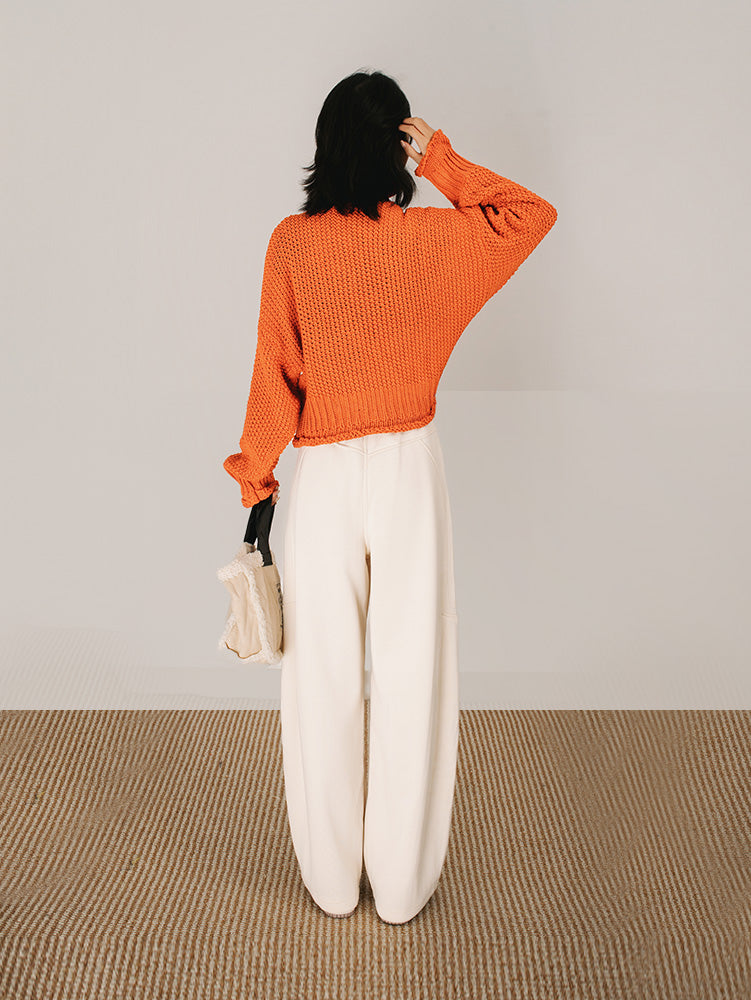 ユニセックス裏ボアカーブパンツ　