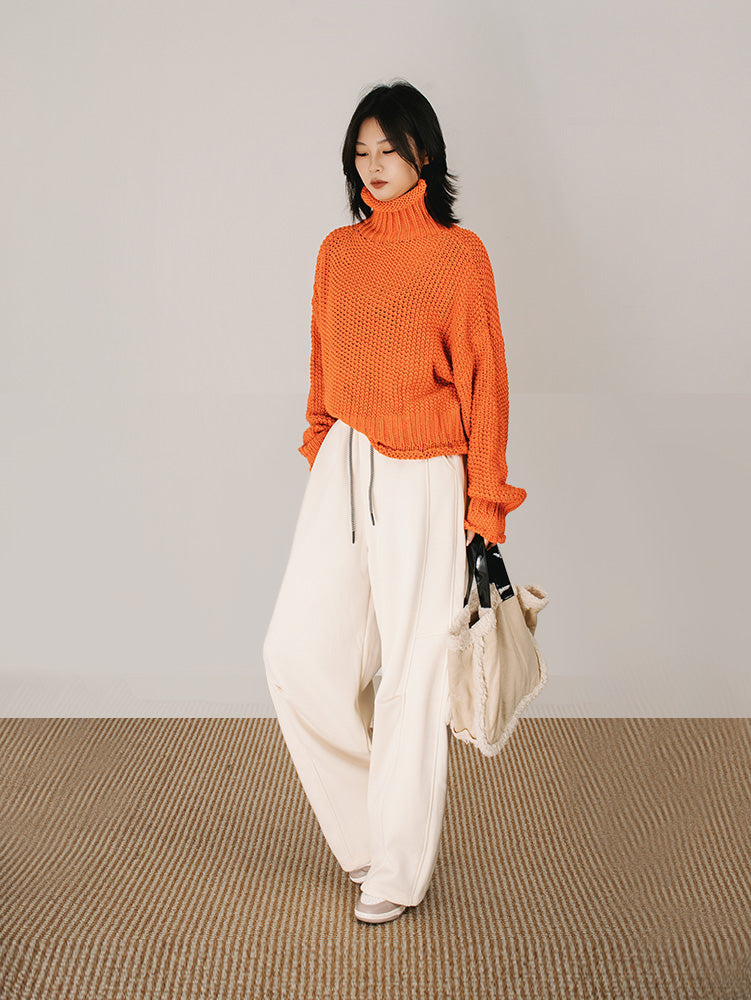 ユニセックス裏ボアカーブパンツ　