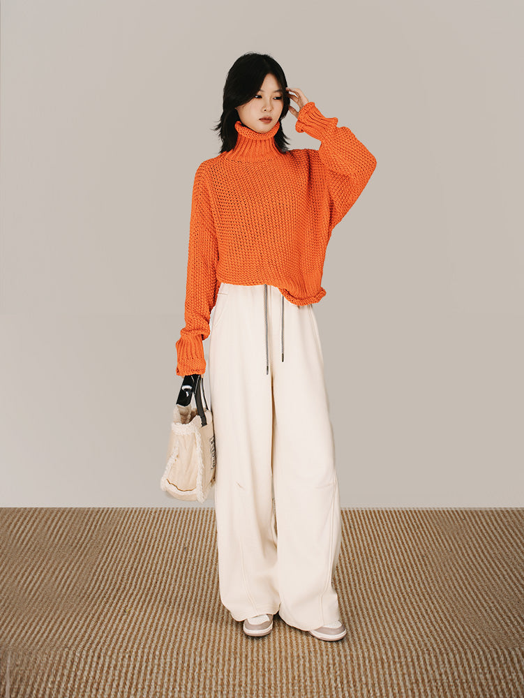 ユニセックス裏ボアカーブパンツ　