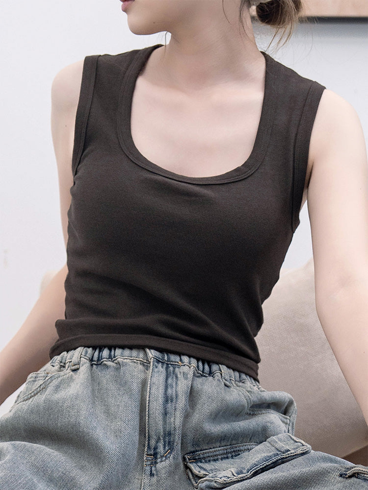コットン100％タンクトップ