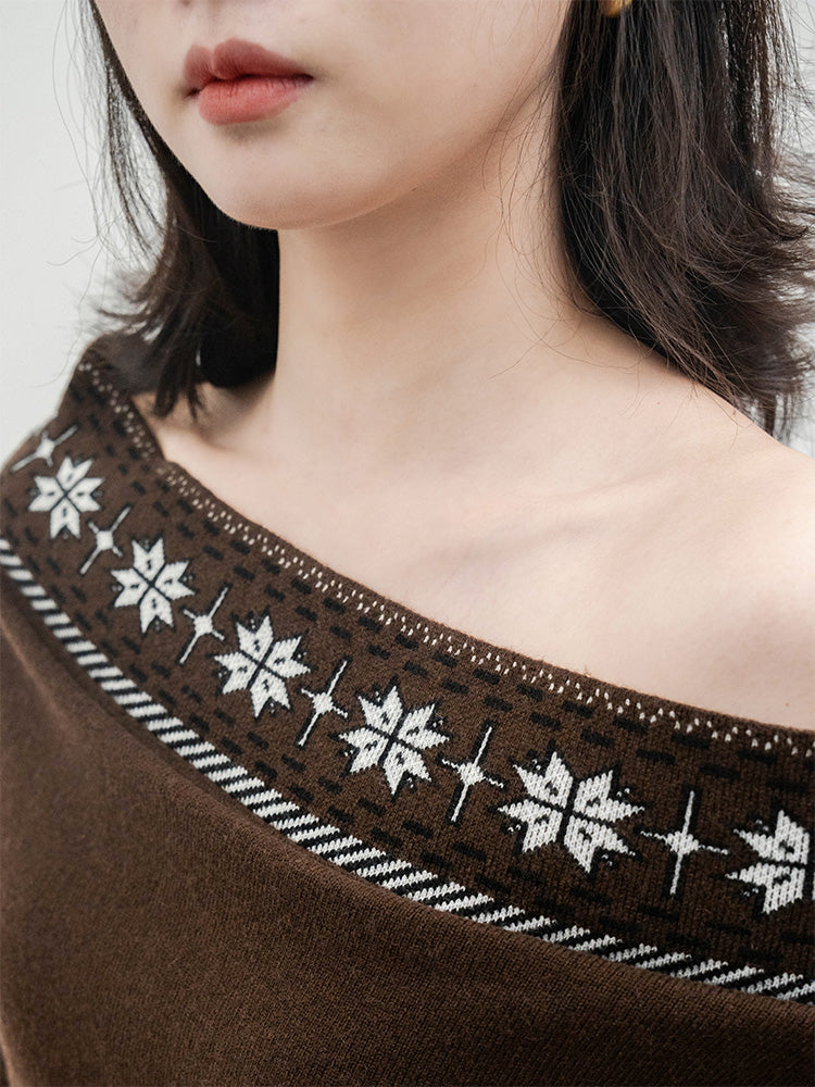 オフショルダーセーター