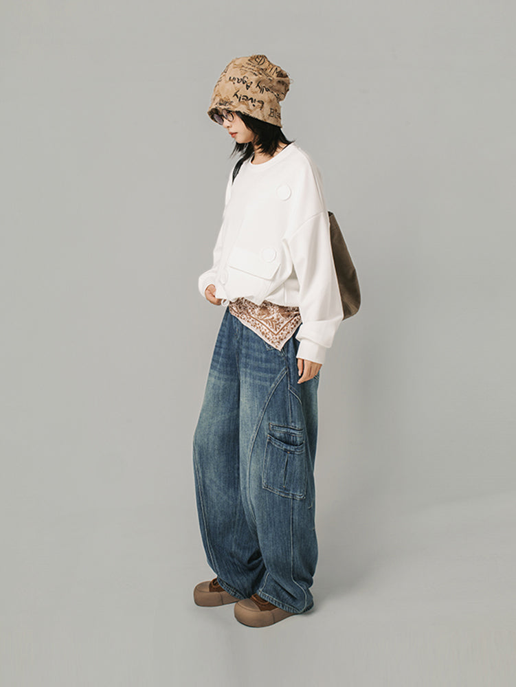 クラシックカーブデニムパンツ