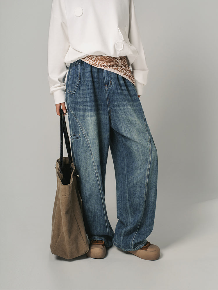 クラシックカーブデニムパンツ