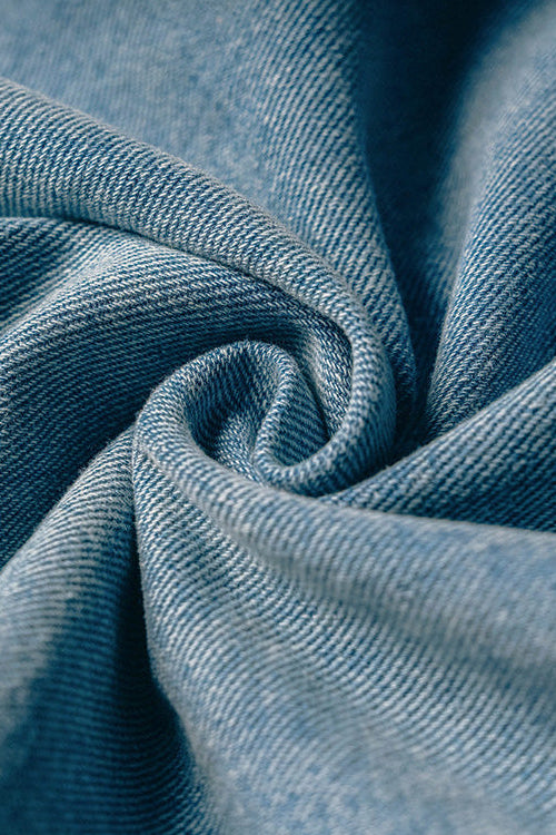 ロング丈デニムコート