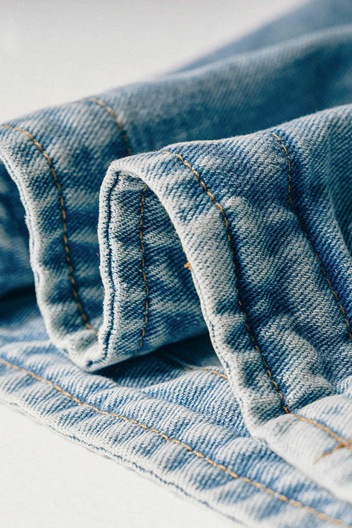 ロング丈デニムコート