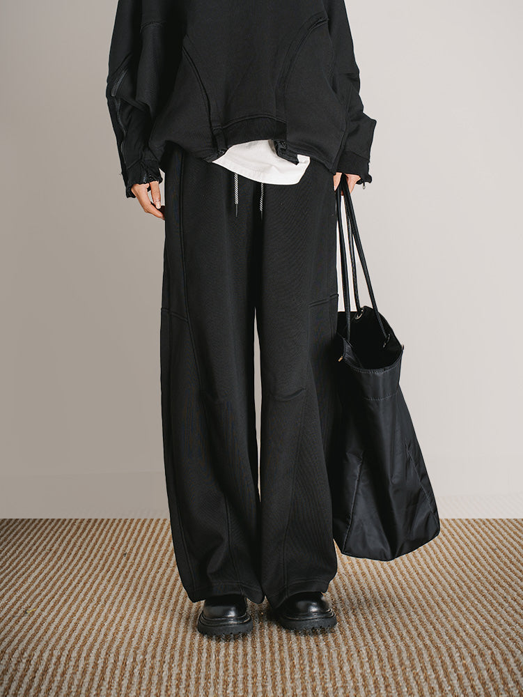 ユニセックス裏ボアカーブパンツ　