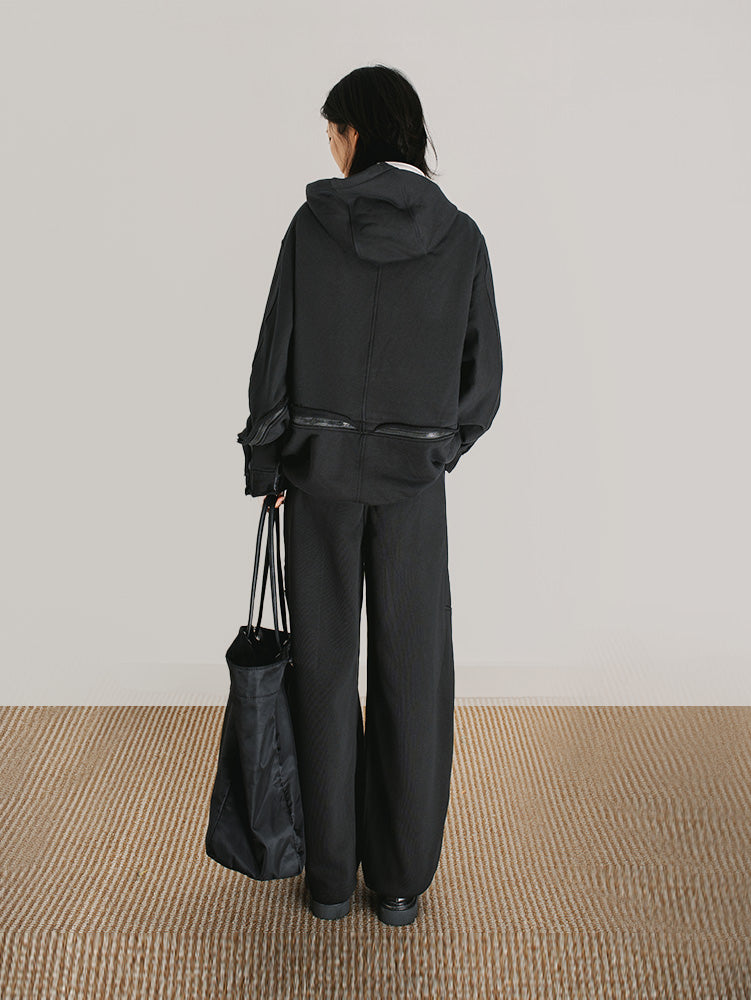 ユニセックス裏ボアカーブパンツ　