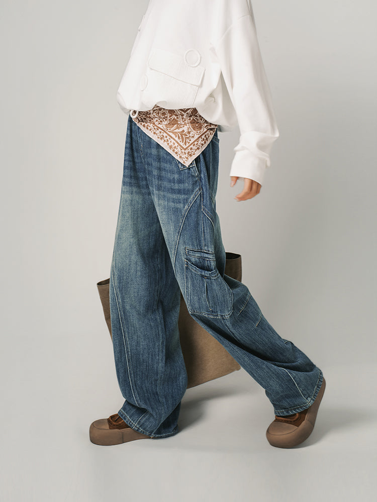 クラシックカーブデニムパンツ