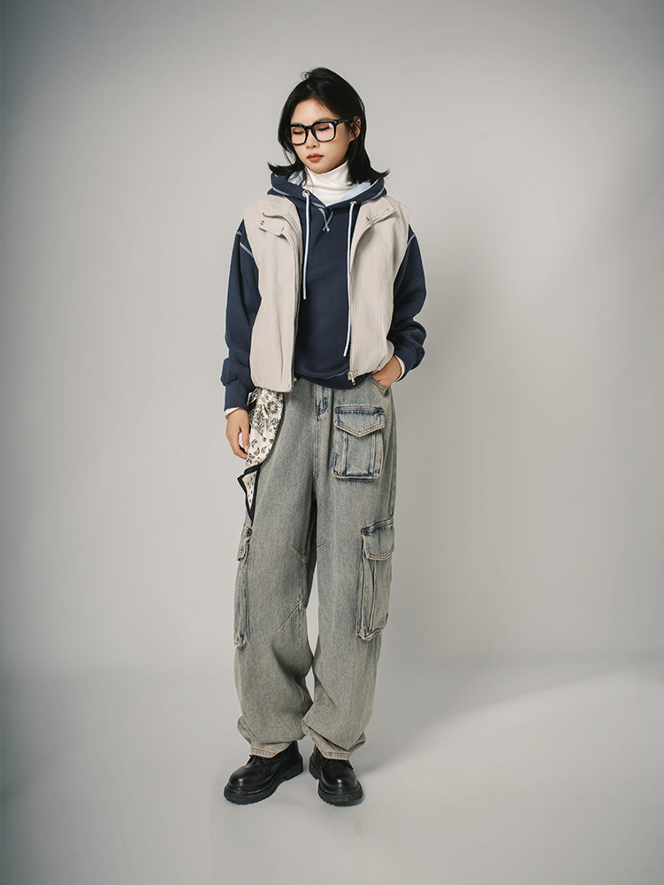 ゆっとりパーカー（ネイビー）