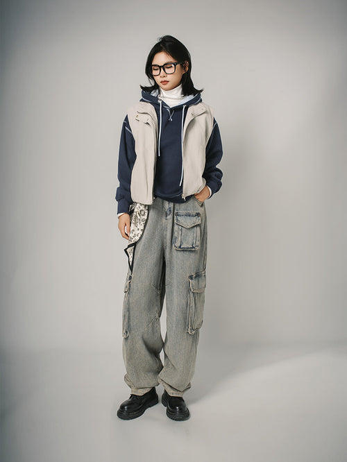 ゆっとりパーカー（ネイビー）