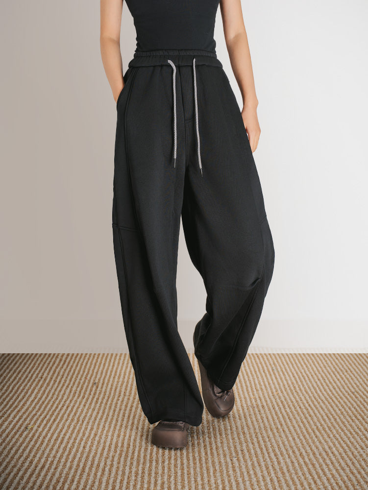 ユニセックス裏ボアカーブパンツ　