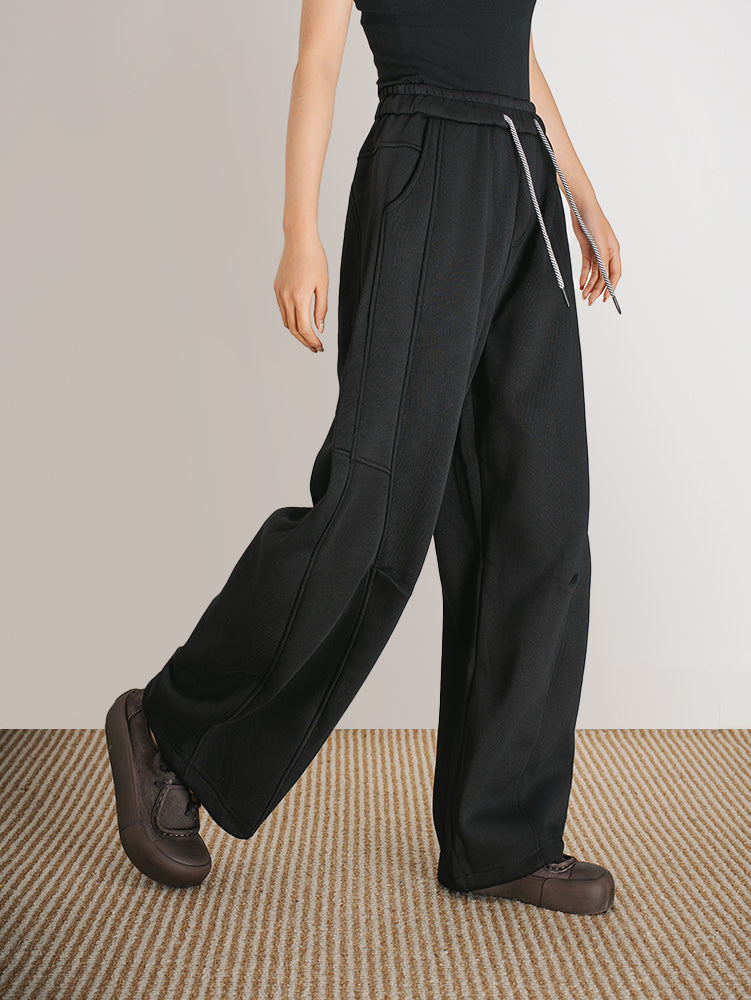 ユニセックス裏ボアカーブパンツ　