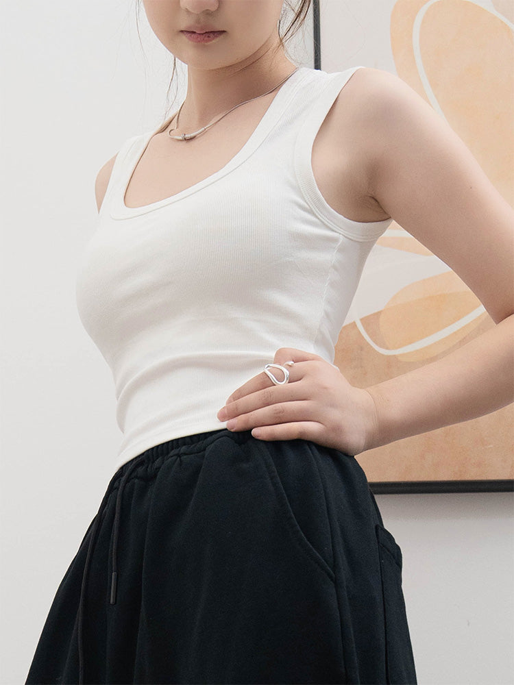 コットン100％タンクトップ