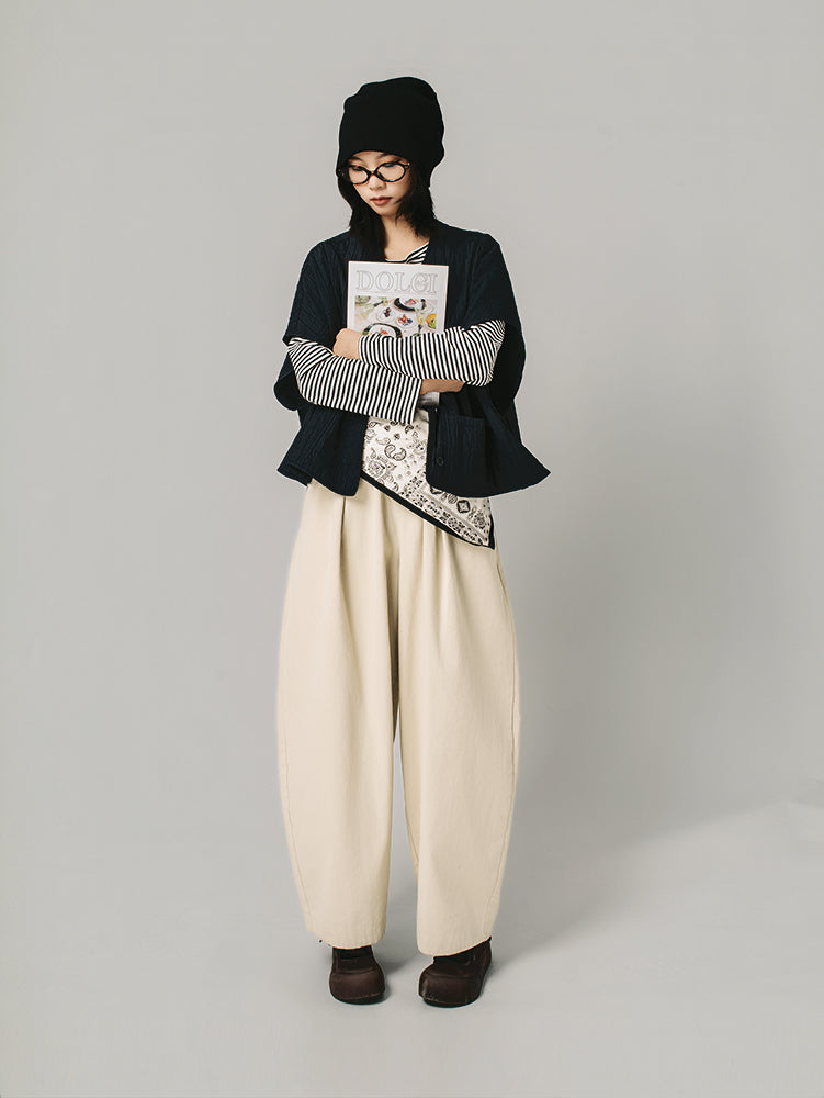 ポケット付きゆったりベスト