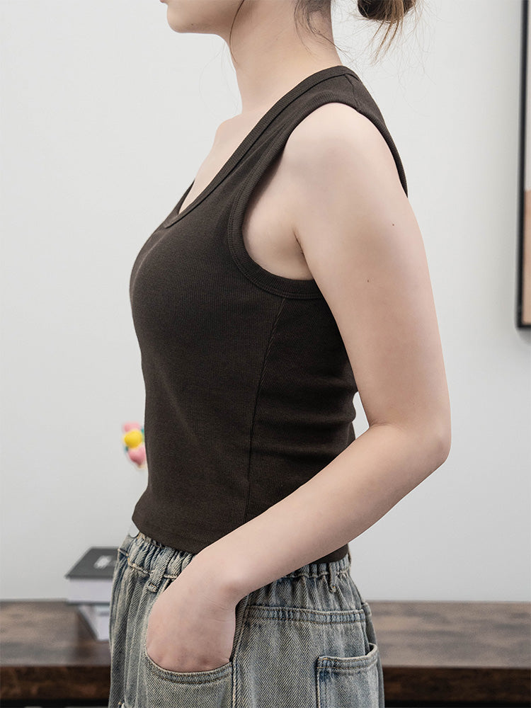 コットン100％タンクトップ