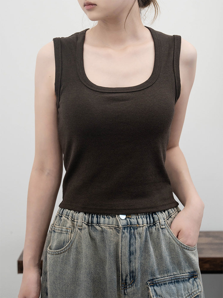 コットン100％タンクトップ