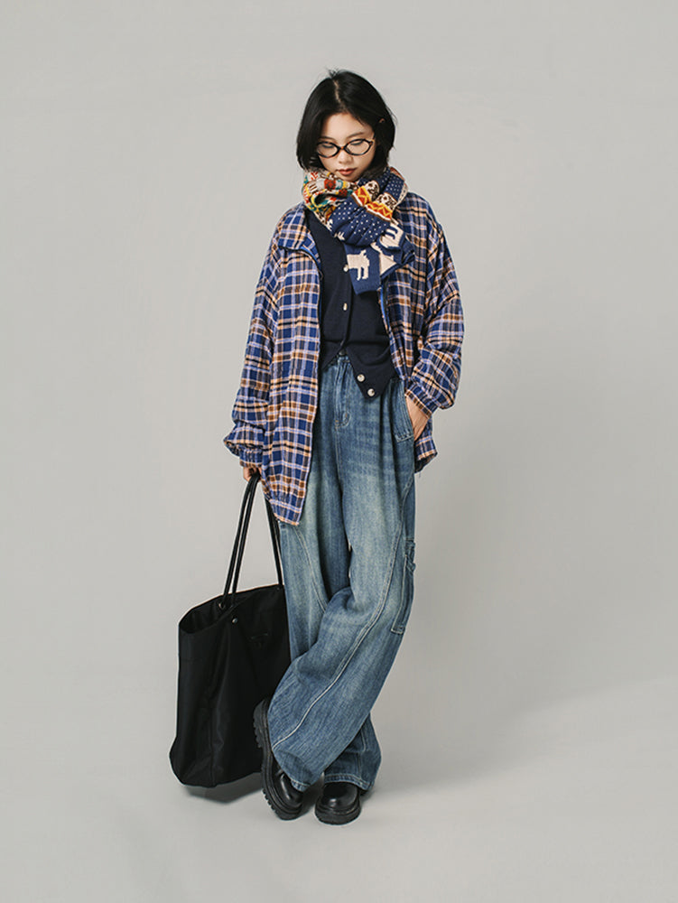 クラシックカーブデニムパンツ