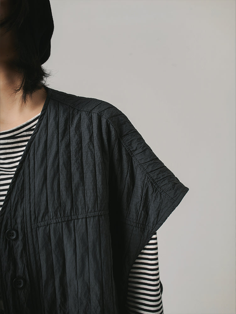 ポケット付きゆったりベスト