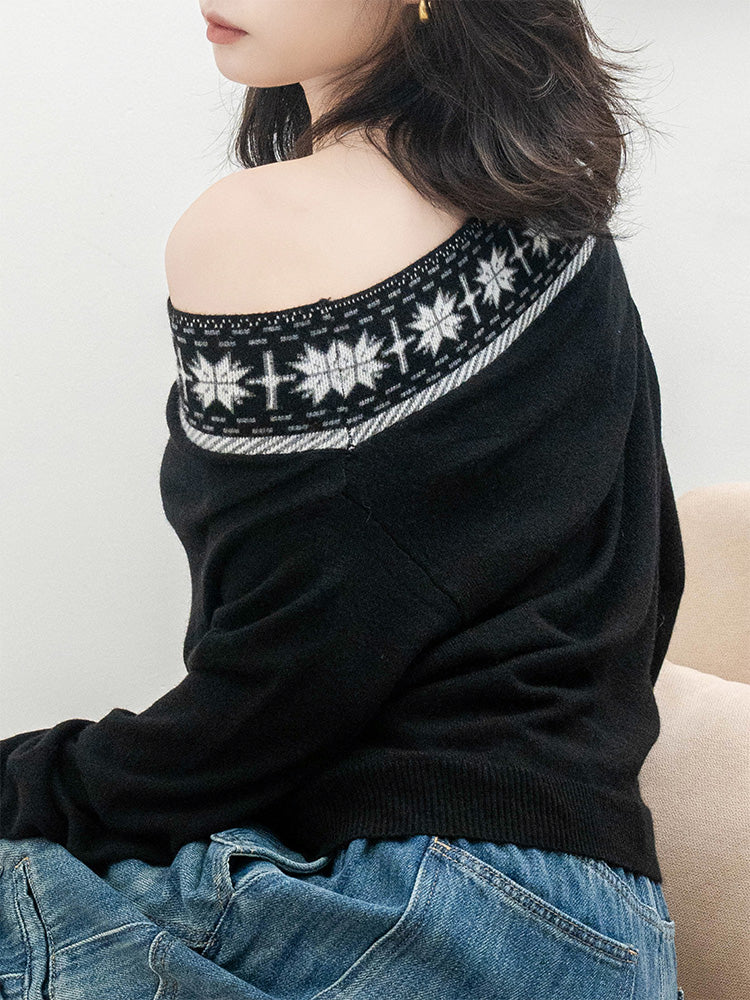 オフショルダーセーター