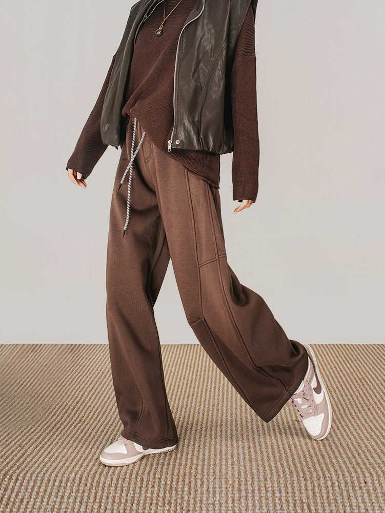 ユニセックス裏ボアカーブパンツ　