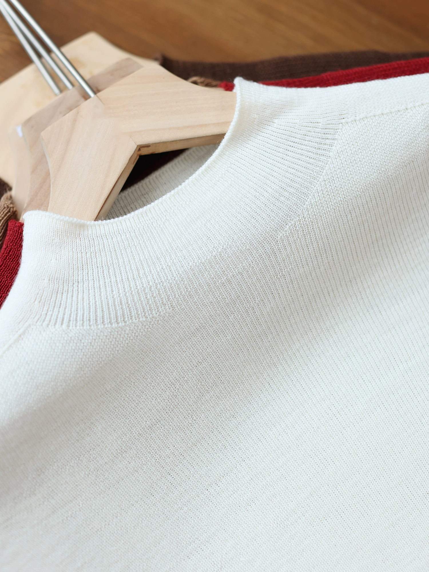 スリムニットカットソー