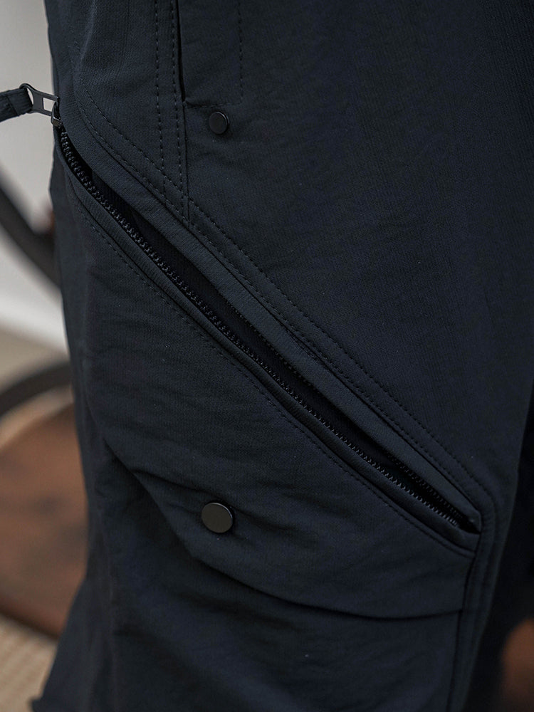 ウエストゴムワークパンツ（ブラック）