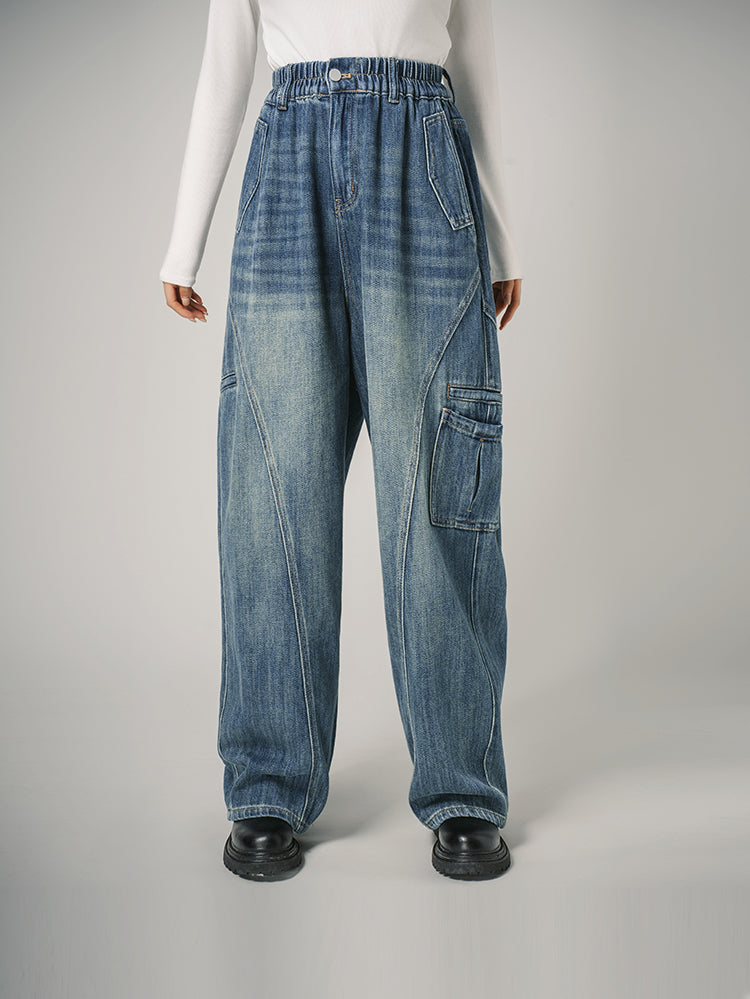 クラシックカーブデニムパンツ