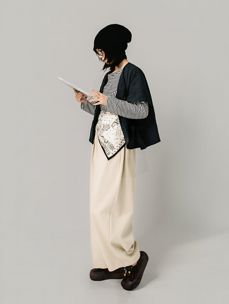 ポケット付きゆったりベスト