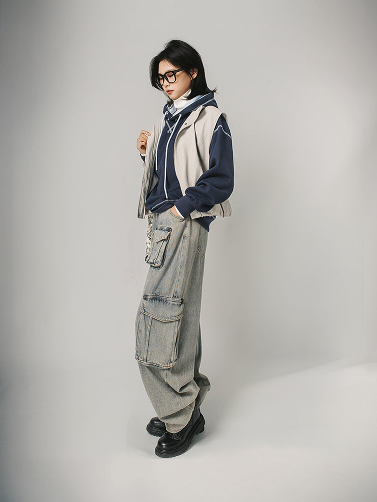 ゆっとりパーカー（ネイビー）