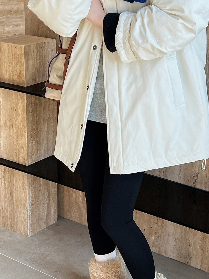 ミニマルデザイン中綿コ一ト