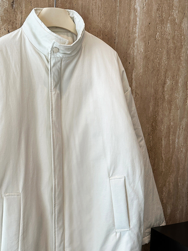 ミニマルデザイン中綿コ一ト