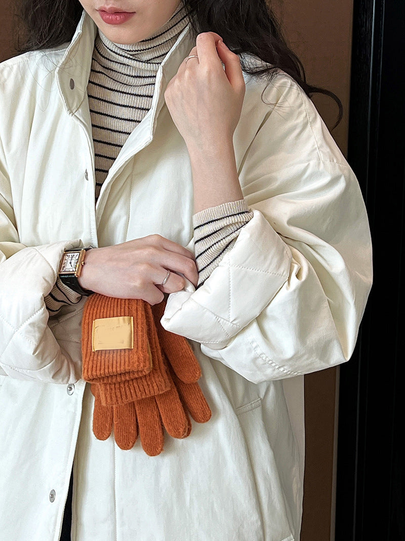 ミニマルデザイン中綿コ一ト