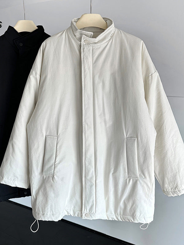 ミニマルデザイン中綿コ一ト