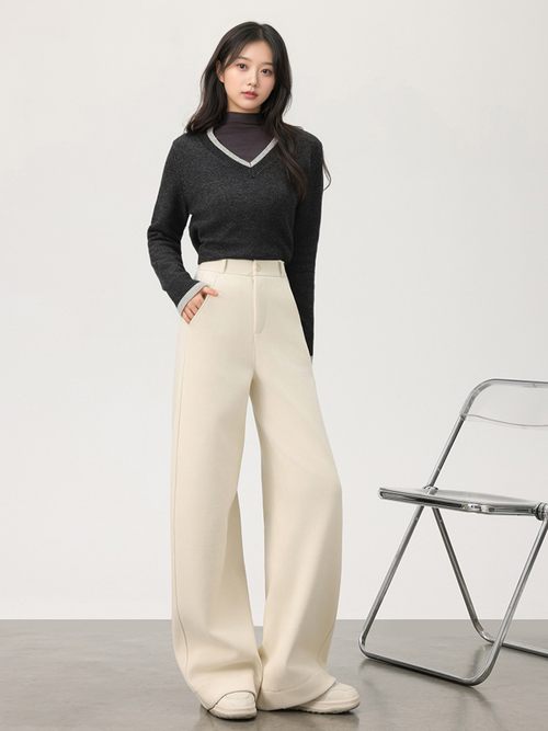 ウールワイドパンツ