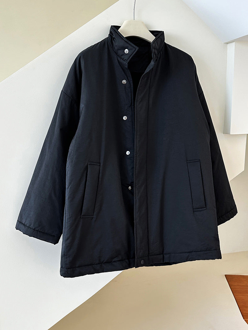 ミニマルデザイン中綿コ一ト