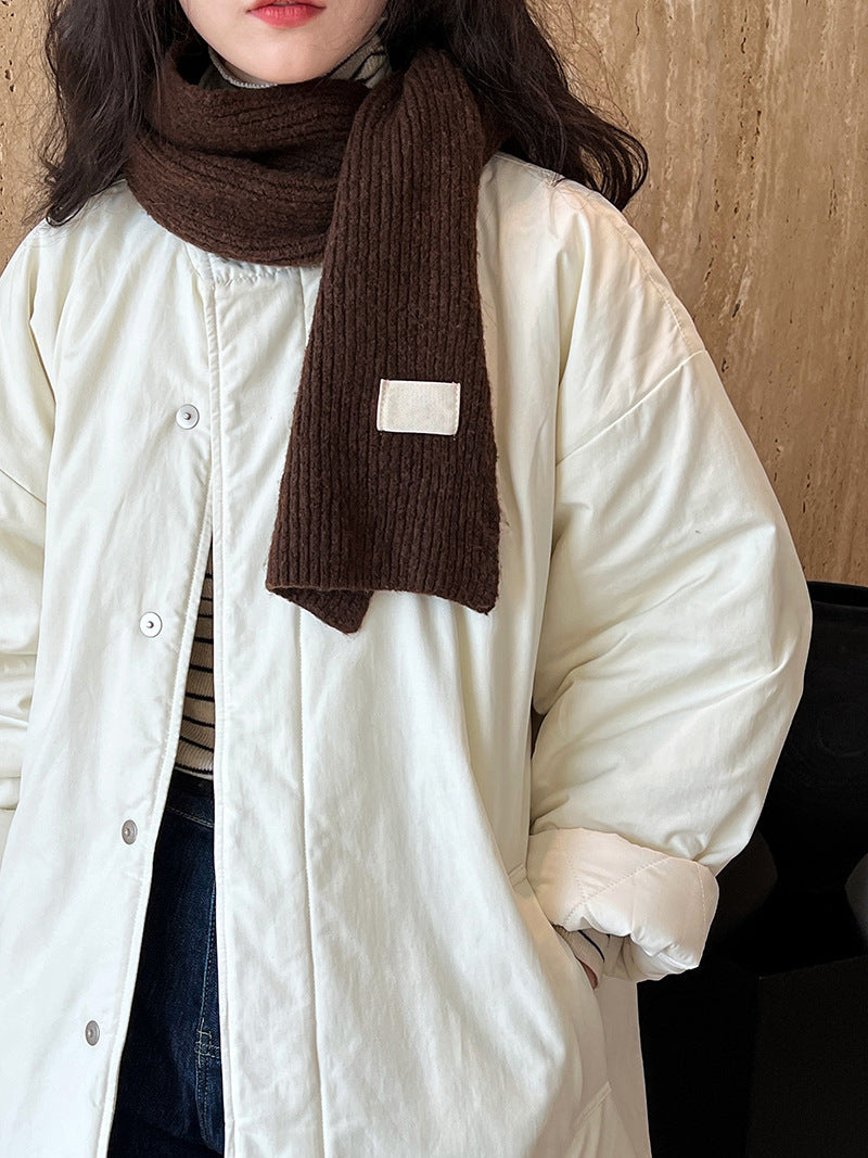 ミニマルデザイン中綿コ一ト