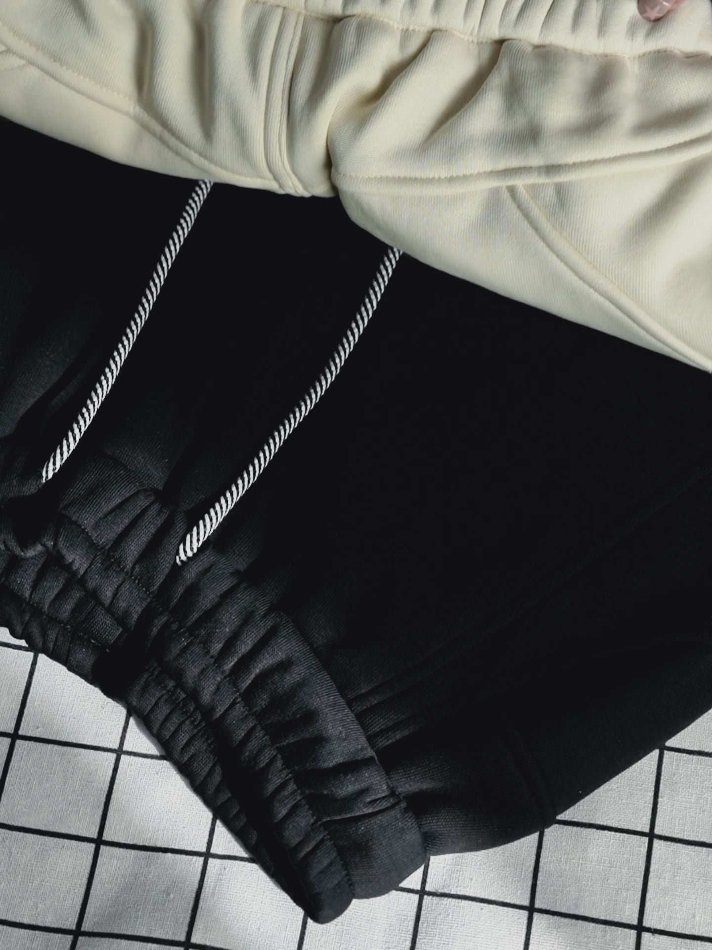 ユニセックス裏ボアカーブパンツ　