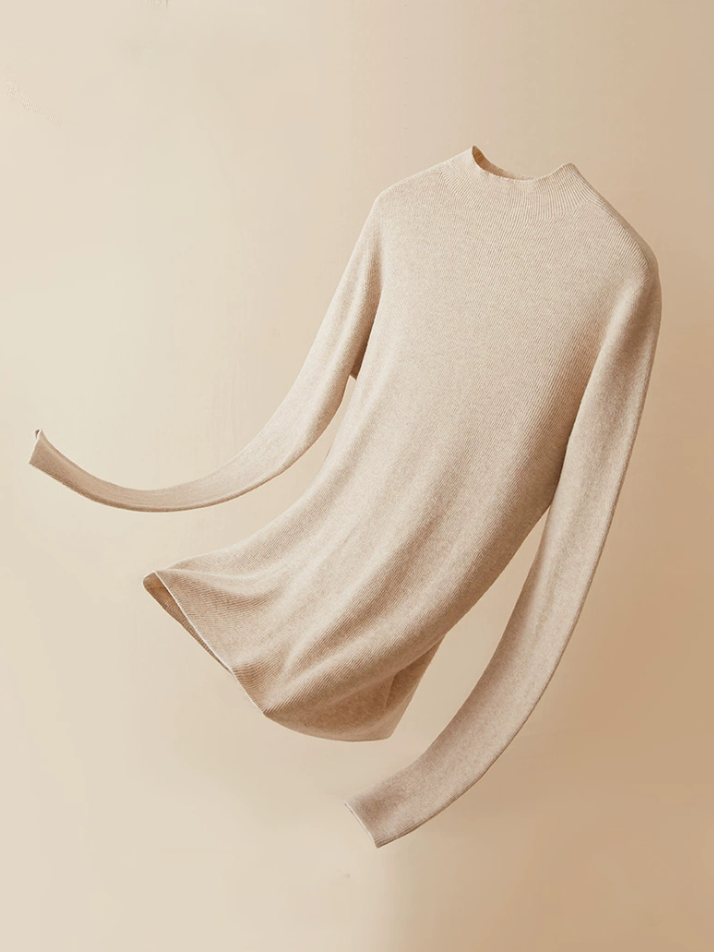 スリムニットカットソー